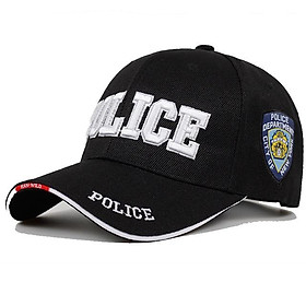 Mũ lưỡi trai thêu chữ POLICE phong cách thể thao cho nam và nữ