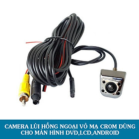 Mua Camera Lùi Hồng Ngoại Vỏ Kim Loại Mạ Crom Dùng Cho Màn Hình DVD LCD Android