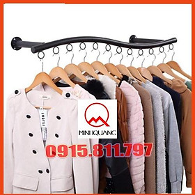 Mua Kệ treo quần áo - giá đơn treo đồ hình vòng  kệ đơn chữ U màu đen dài 120cm