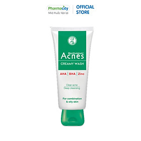 Kem rửa mặt ngăn ngừa mụn Acnes Creamy Wash (Chai 100g)