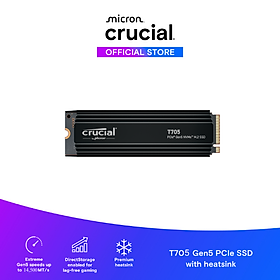 Mua SSD Crucial T705 with heatsink M.2 PCIe NVMe 1TB Gen5 - CT1000T705SSD5 - HÀNG CHÍNH HÃNG
