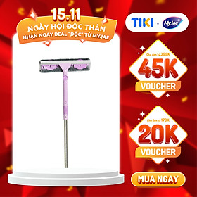 Mua Cây Lau Kính  Gạt Chùi Kính Đa Năng 2 Đầu Trong 1 MyJae Cán Dài Uốn Xoay Thông Minh Chống Trơn Trượt