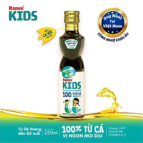 Dầu ăn dinh dưỡng cho bé 100% từ cá Ranee Kids 250 ml