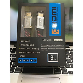 Mua Dây HDMI Ben4K Zinc 3M chuẩn 2.0 hỗ trợ Full3D 4K jack mạ vàng