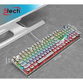 Bàn phím cơ 5TECH hàng chính hãng, phím cơ gaming mạ điện 30 chế độ LED RGB chơi game gõ siêu đã dùng cho máy tính, laptop,...