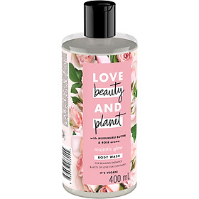 Sữa Tắm Làm Sáng Da Love Beauty And Planet Majectic Glow 400ml