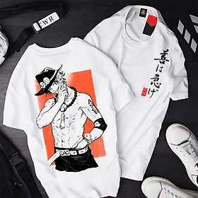 Áo One Piece Ace ATT-01, Áo thun Anime Manga One Piece Portgas D. Ace Unisex Nam Nữ