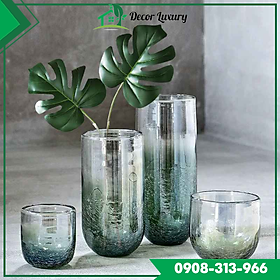 Mua Bình Thủy Tinh Cắm Hoa Kiểu Dáng Băng Nứt Phong Cách Bắc Âu Hiện Đại