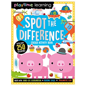 Ảnh bìa Sách tương tác sticker – Tìm điểm khác nhau - Spot the difference (Sticker activity book)