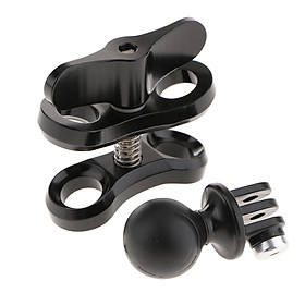 Diving Light Butterfly-type Clamp Clip + Ball Adapter For Gopro Hero 5 4 3+ 3 Action Camera