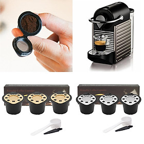 6Pcs Coffee Capsules  Filters for  Food Grade Eco-Friendly