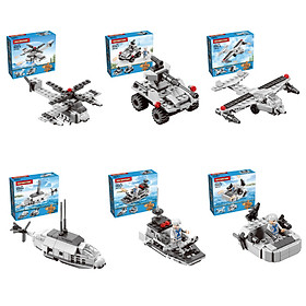 Hộp lẻ bộ Lắp Ráp Chiến Hạm Warship Series Military Lele Brother 8508 (giao hàng mẫu ngẫu nhiên)