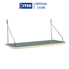 Kệ treo tường JYSK Place Me gỗ công nghiệp thép màu xanh R50xS21xC21cm