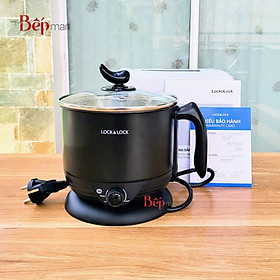 Mua Nồi điện đa năng LocknLock EJP316BLK dung tích 1.2L công suất 600W - lòng nồi inox 304 - Hàng chính hãng