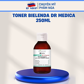 Toner nước hoa hồng Bielenda Dr Medica giảm mụn cấp nước