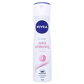 Xịt Khử Mùi Nữ Nivea Extra Whitening 150ml - 82967