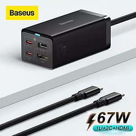 Mua Bộ sạc nhanh 67W kiêm hub chuyển đổi HDMI Baseus GaN5 Pro- hàng chính hãng