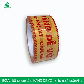 BK3A - Băng keo đục HÀNG DỄ VỠ - Băng dính NIÊM PHONG - 1 cuộn