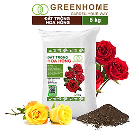 Mua Đất trồng hoa hồng hữu cơ  bao 5kg  trộn sẵn  đầy đủ dinh dưỡng  kháng bệnh tốt  sai hoa  bông to |Greenhome