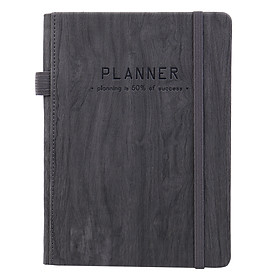 Sổ Bìa Da Vân Gỗ B5 Blueangel WOL-GM13 Planner