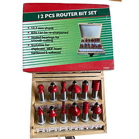 Mua Bộ 12 mũi phay gỗ cot 12.7mm
