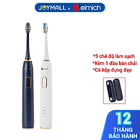 Bàn chải điện Elmich Procare 2000mAh TBE-8461, Hàng chính hãng, 5 chế độ làm sạch chuẩn, kèm 1 đầu chải và hộp-JoyMall