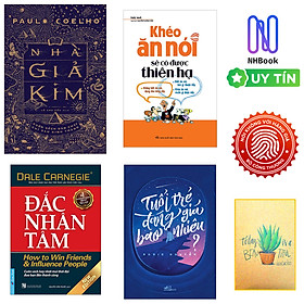 Combo 4 Cuốn Nhà Giả Kim + Khéo Ăn Nói Sẽ Có Được Thiên Hạ + Tuổi Trẻ Đáng Giá Bao Nhiêu + Đắc Nhân Tâm ( Những Cuốn Sách Hay Nhất Về Tư Duy-Kiến Thức )