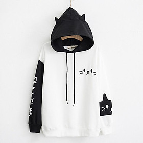 áo hoodie nỉ mèo xinh độc đáo