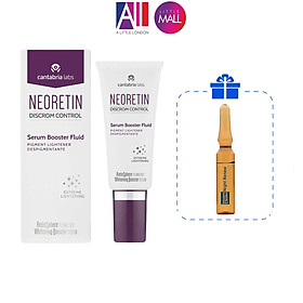 Tinh chất trắng da, mờ tàn nhang Neoretin discrom control serum booster fluid 30ml TẶNG Ampoule chống lão hóa Martiderm (Nhập khẩu)
