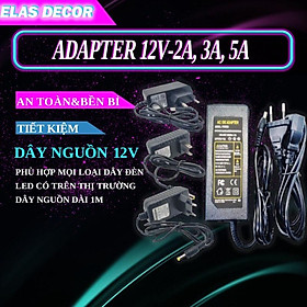 Bộ Adapter 12V-5A , Bộ Adapter Chuyển Đổi Nguồn 12V-5A (DC) (Đen),Nguồn 12V 5A Adapter Led Dán, Nguồn Led Dây