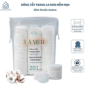 Bông Tẩy Trang La Mer Cotton Organic, 120 - 201 Miếng Mềm Mịn, An Toàn Cho Da - HÀNG CHÍNH HÃNG MINIIN