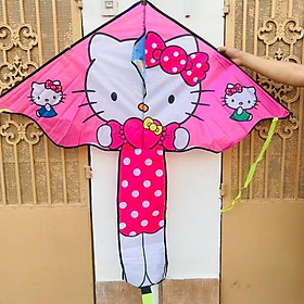 COMBO 1 TẶNG 1 - Diều HELLO KITTY NƠ XINH + TẶNG CẦM THẢ DIỀU 150 MÉT DÂY