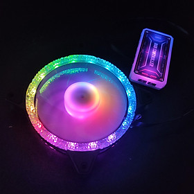 Quạt Tản Nhiệt, Fan Case KNC Diamond V2 Led RGB Dual Ring, chưa kèm bộ Hub khiển RGB