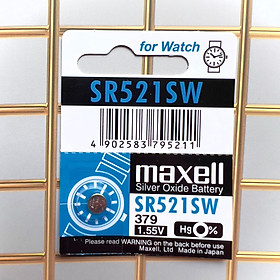 Pin Maxell Nhật Bản SR521SW / 379 / G0 (Viên Lẻ) Hàng Chính Hãng Made in Japan