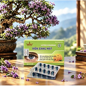 Viên sáng mắt - Lutein Kingphar , hộp 30v, tăng cường thị lực