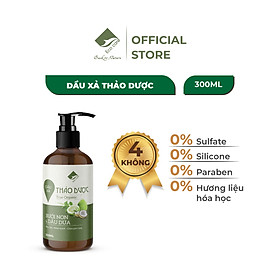 Dầu gội thảo dược PREMIUM ECOCARE 300ml đạt chuẩn CGMP, dầu gội xả thảo mộc giúp sạch gàu, giảm rụng tóc
