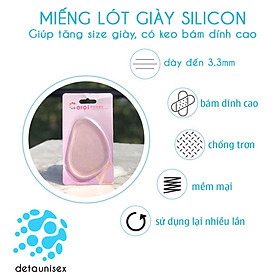 Miếng Lót Mũi Giày Silicon Giúp Giảm Đau Tăng Size Khi Đi Giày Rộng Detaunisex - LGS3