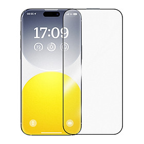Cường Lực Chống Chói Lọc Bụi Baseus Crystalline Series Anti-Glare Full-Coverage HD Tempered Glass Screen Protector with Built-in Dust Filter for iP 15 (Hàng chính hãng)