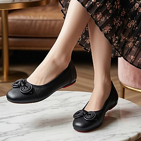 Giày Nữ Búp Bê HA NAM Đế Bệt 2cm – Mẫu Giày Da Cao Cấp Cho Phái Đẹp BBN2020
