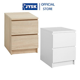 Tủ đầu giường | JYSK Limfjorden | 2 ngăn gỗ công nghiệp nhiều màu | R41xS48xC56cm