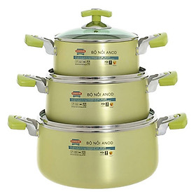 Bộ 3 nồi anod Sunhouse SH8835