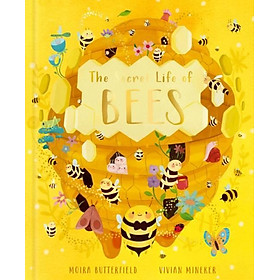 Sách - The Secret Life of Bees - Meet the bees of the world, with Buzzwing the by Vivian Mineker (UK edition, hardcover)