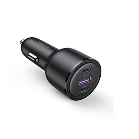 Mua Bộ sạc nhanh 3 cổng điện thoại trên ô tô màu đen Ugreen 20467CD239 69w 2 cổng Type C + 1 usb A Hàng chính hãng