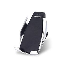 Giá đỡ kiêm Sạc nhanh 10W không dây Qi thông minh trên xe hơi ô tô hiệu WIWU Penguin S5 hỗ trợ sạc nhanh cho điện thoại đạt chuẩn Qi, sạc thông minh, công nghệ Gravity đóng mở tự động - Hàng nhập khẩu