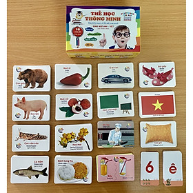 Bộ Thẻ Học Thông Minh thế giới xung quanh Flashcards Cho Bé bộ 416 Thẻ Học với 16 chủ đề