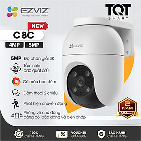 Camera Eziz Ngoài Trời H8C 2MP/ C8C 4Mp - Đèn Còi Báo Động - Màu Ban Đêm - Đàm Thoại 2 Chiều - Xoay 360 Độ - Hàng chính hãng