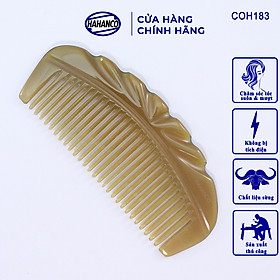 Lược sừng xuất Nhật (Size: S - 13cm) COH183 - Lược múi bưởi khía đẹp nhỏ gọn - Chăm sóc tóc