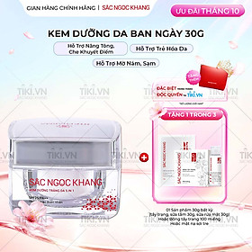 Kem dưỡng da Sắc Ngọc Khang 5 trong 1 ban ngày 30g giúp nuôi dưỡng làn da sáng khỏe, mờ thâm nám ngăn ngừa lão hóa