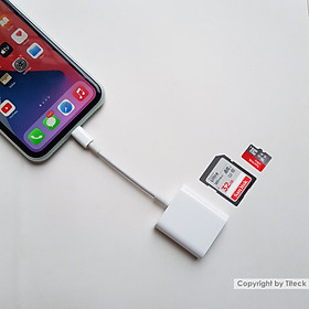 Mua Đầu đọc thẻ nhớ SD TF (Micro SD) dùng cho điện thoại iPhone  iPad xuất ảnh  video từ máy ảnh tiện lợi