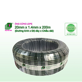 Mua  BH 24 Tháng  Cuộn 200m ống dây tưới LDPE Nguyễn Tân 20mm - dày 1.4mm | Ống chuyên dụng cho hệ thống tưới tự động